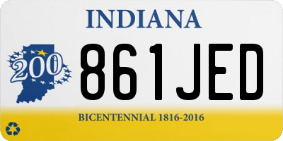 IN license plate 861JED