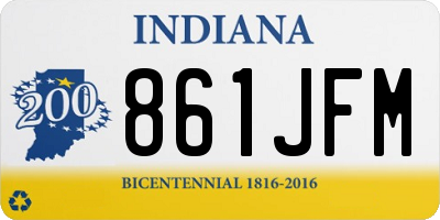 IN license plate 861JFM