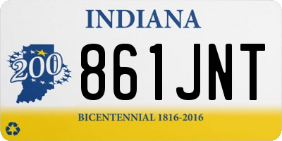 IN license plate 861JNT