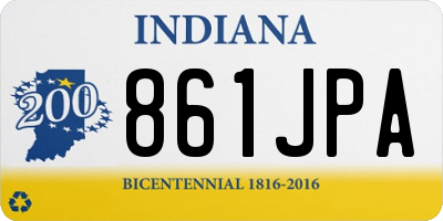 IN license plate 861JPA