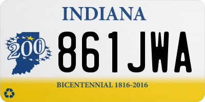 IN license plate 861JWA