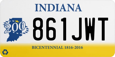 IN license plate 861JWT