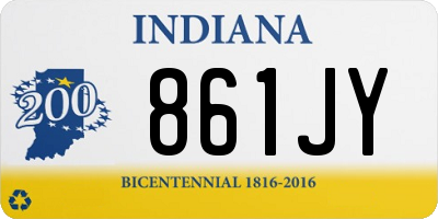 IN license plate 861JY