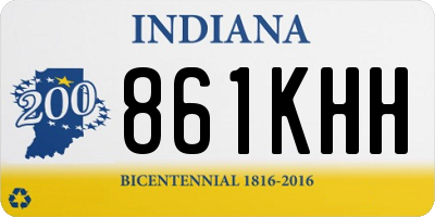 IN license plate 861KHH