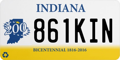 IN license plate 861KIN