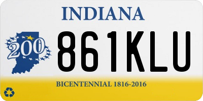 IN license plate 861KLU
