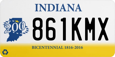 IN license plate 861KMX