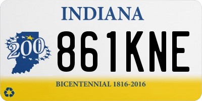 IN license plate 861KNE