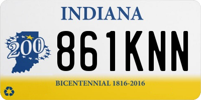 IN license plate 861KNN