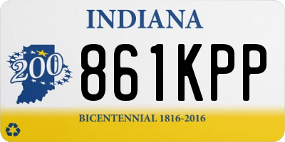 IN license plate 861KPP