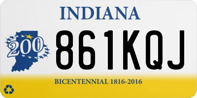 IN license plate 861KQJ