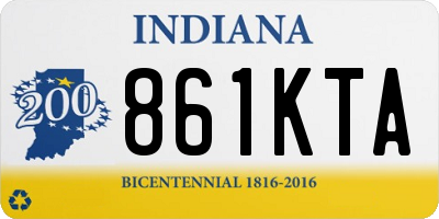 IN license plate 861KTA