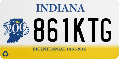 IN license plate 861KTG