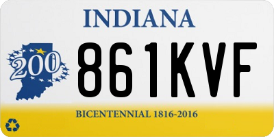 IN license plate 861KVF