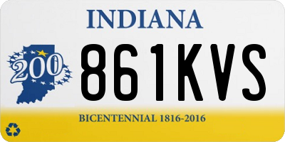 IN license plate 861KVS