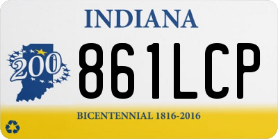IN license plate 861LCP