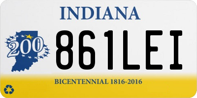 IN license plate 861LEI