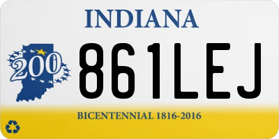 IN license plate 861LEJ