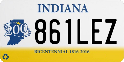 IN license plate 861LEZ