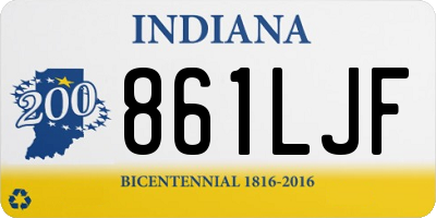 IN license plate 861LJF