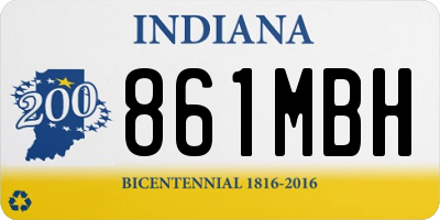 IN license plate 861MBH