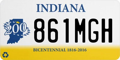 IN license plate 861MGH