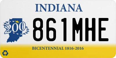 IN license plate 861MHE