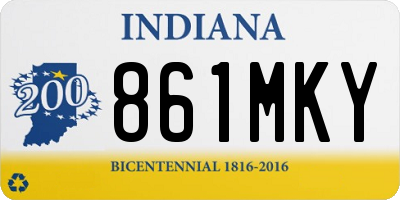 IN license plate 861MKY