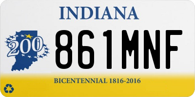 IN license plate 861MNF