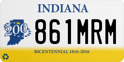 IN license plate 861MRM