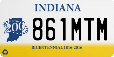 IN license plate 861MTM