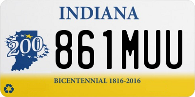 IN license plate 861MUU