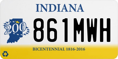 IN license plate 861MWH