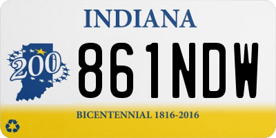 IN license plate 861NDW