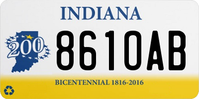 IN license plate 861OAB