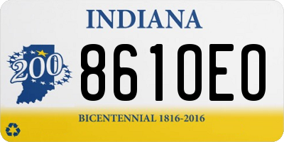 IN license plate 861OEO