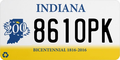 IN license plate 861OPK