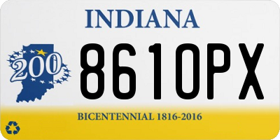 IN license plate 861OPX
