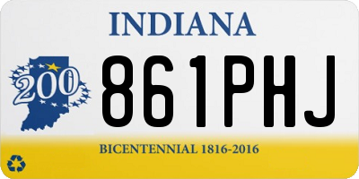 IN license plate 861PHJ