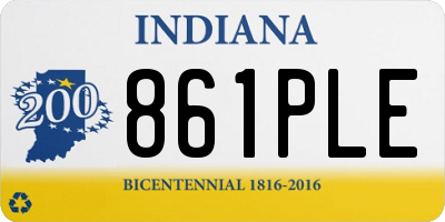 IN license plate 861PLE