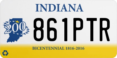 IN license plate 861PTR
