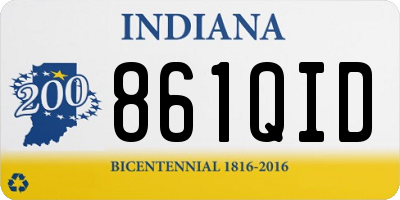 IN license plate 861QID