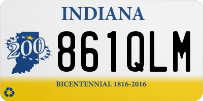 IN license plate 861QLM