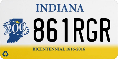 IN license plate 861RGR