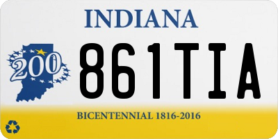 IN license plate 861TIA