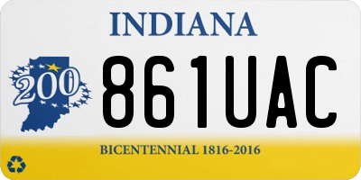 IN license plate 861UAC