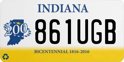 IN license plate 861UGB