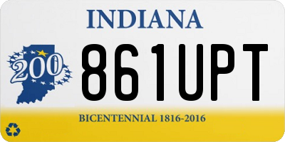 IN license plate 861UPT