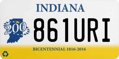 IN license plate 861URI