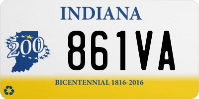 IN license plate 861VA